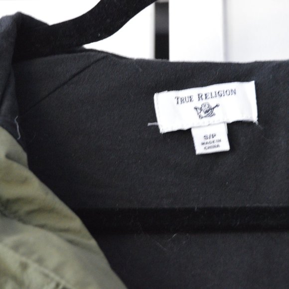 True Religion Small Water Resistant Green Jacket | Size Small - Picture 8 of 11